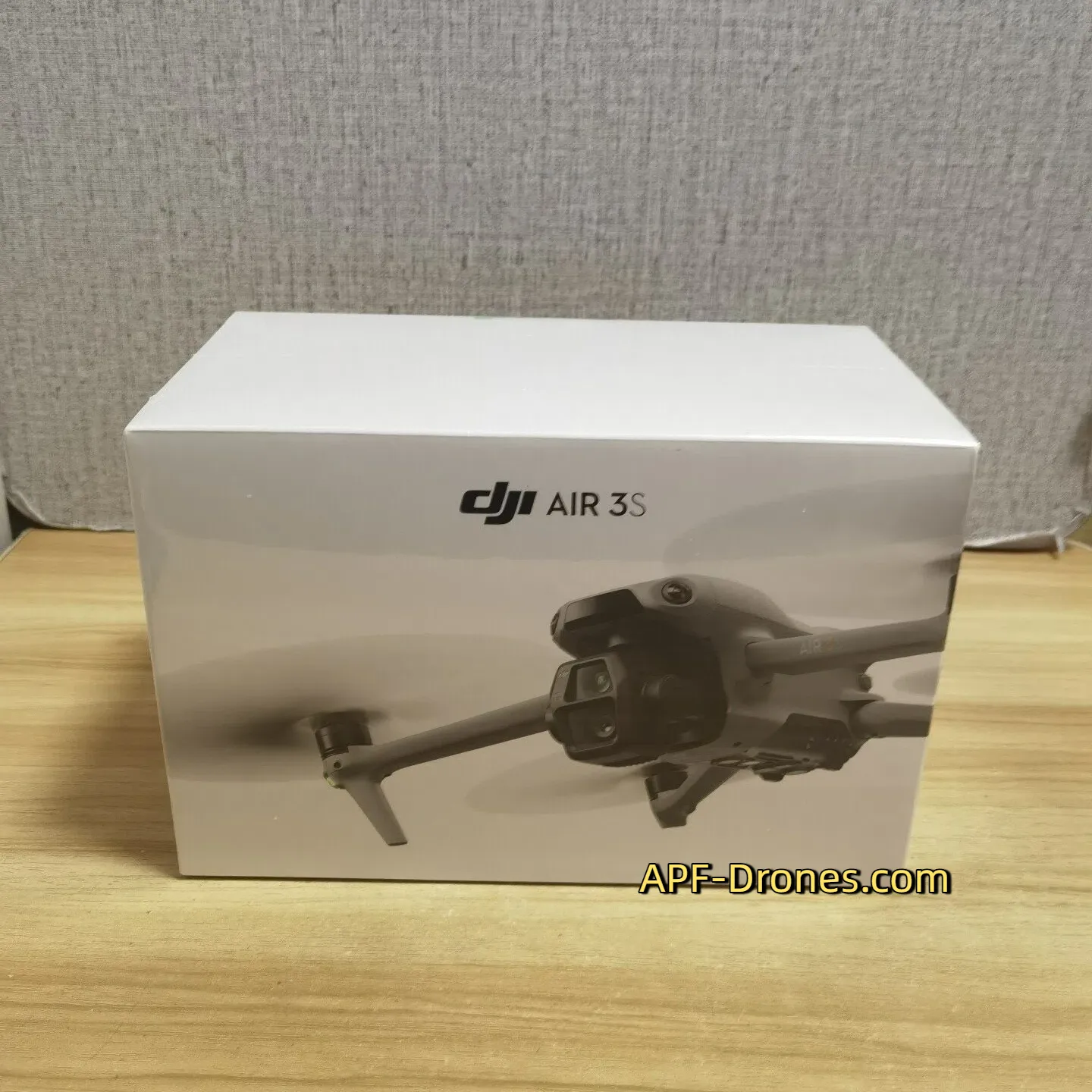 DJI Air 3S dual-camera drone in flight