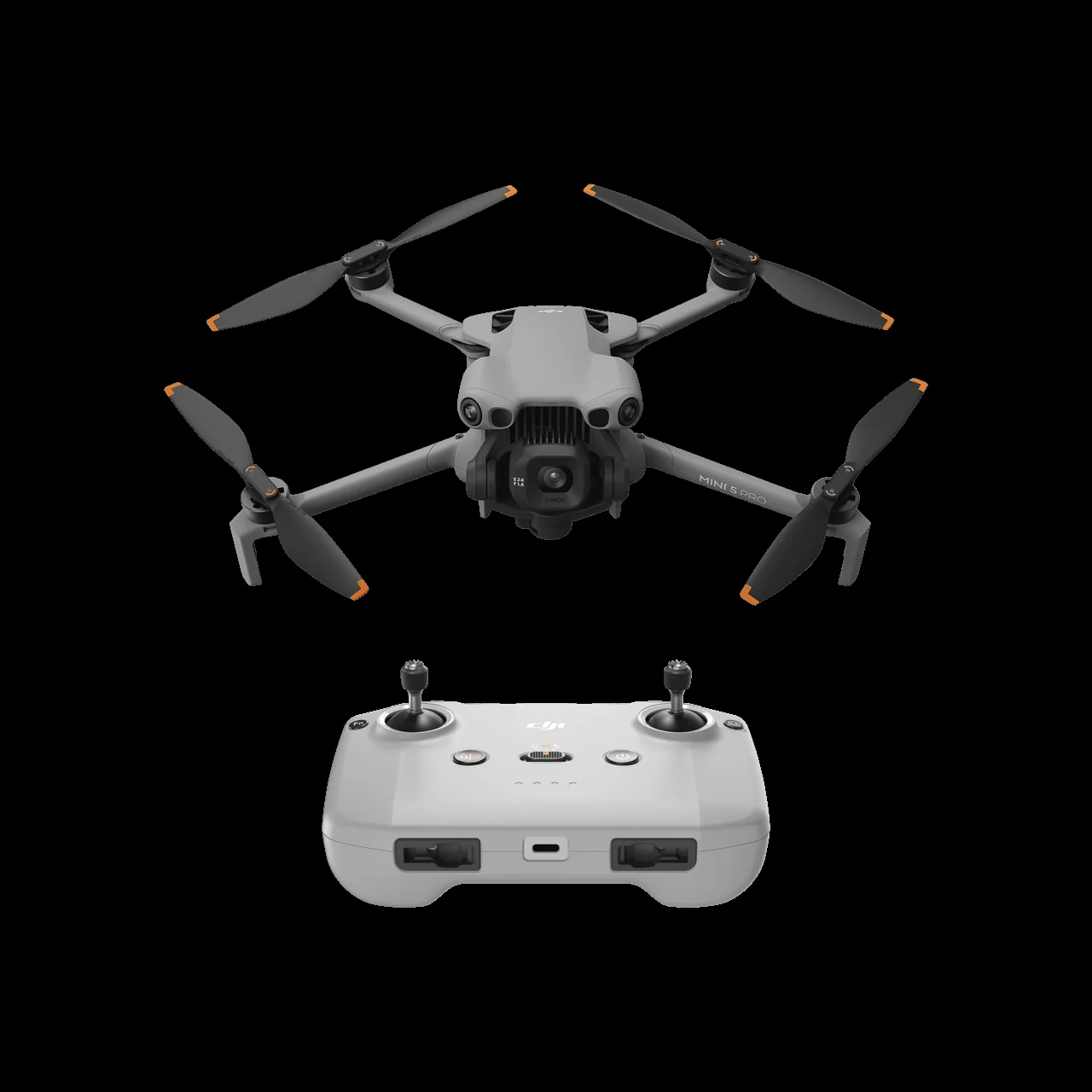 DJI Mini 5 Pro compact drone in flight